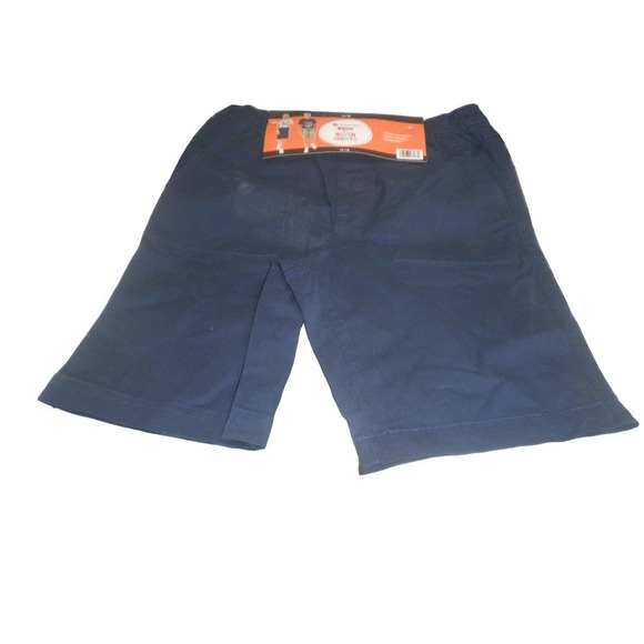 Boys 2-Pack Size 14/16 Woven Shorts, Camo Green & Blue w/ Elastic Waist - Picture 4 of 6